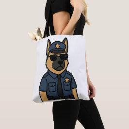 Coola Hund - tyska shepherd med solglasögon Tygkasse