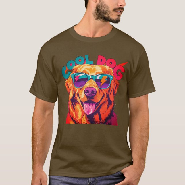 Coola Hund Vibes T Shirt (Framsida)