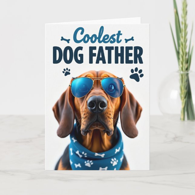 Coola Hunden Fars Dag Kort (Framsida)