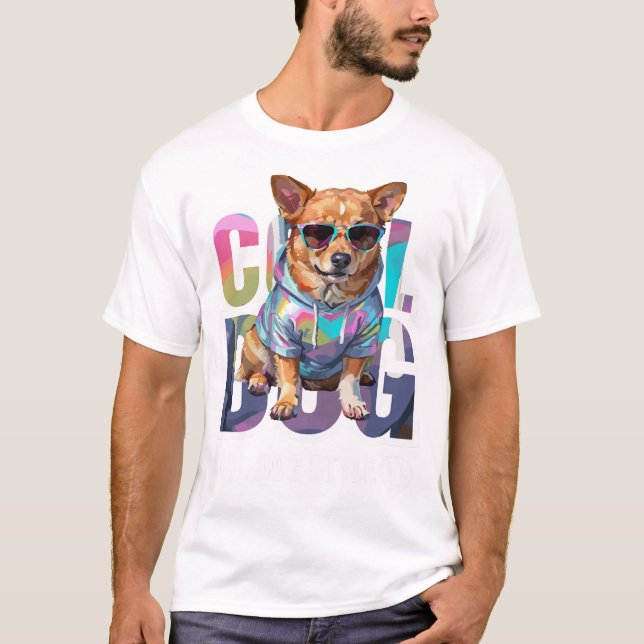 Coola hundstilar t shirt (Framsida)