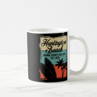 Coola Huntington Beach Surfingstävlingar Män Kvinn Kaffemugg