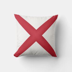 Coola i Alabama-Flagga Kudde