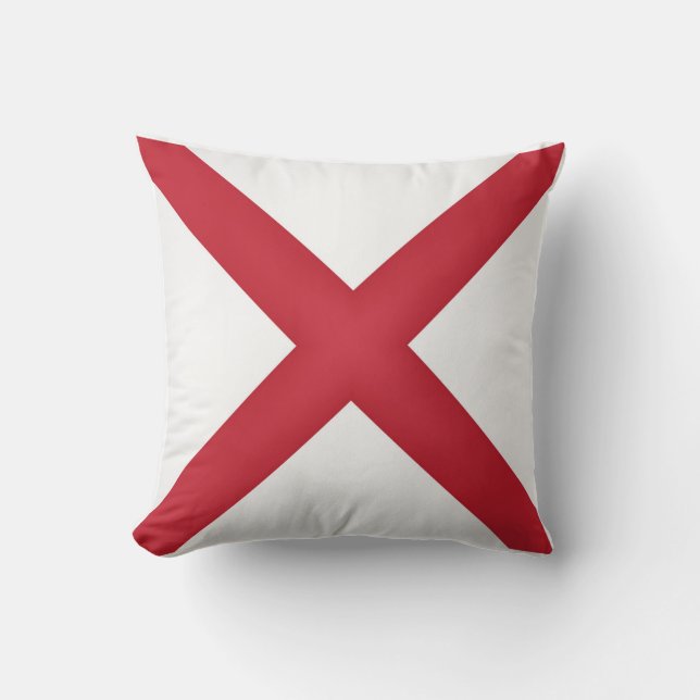 Coola i Alabama-Flagga Kudde (Framsida)