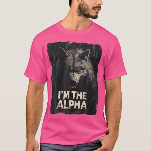 Coola I är Trendiget Alpha Varg T Shirt (Framsida)