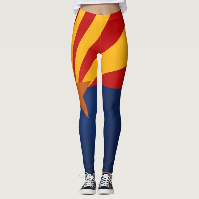 Coola i Arizona Flagga Mode Leggings (Framsida)