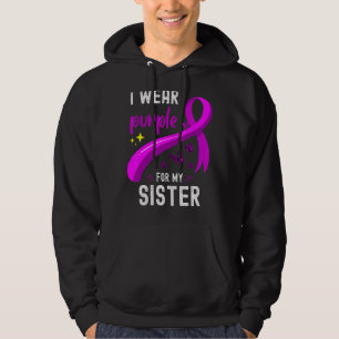 Coola I Bära Lila för min syster Lupus Awareness B Hoodie