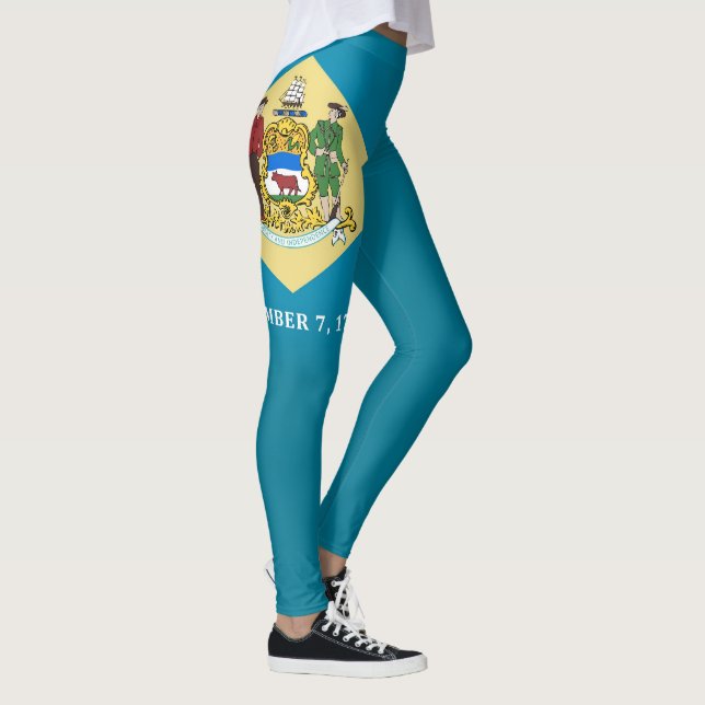 Coola i Delaware Flagga Mode Leggings (Höger)