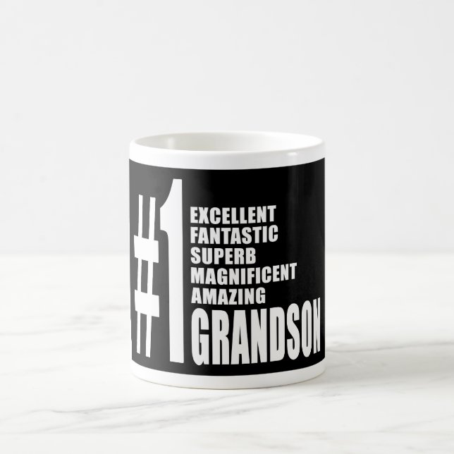 Coola i gåvor till Grandsons: Nummer ett Grandson Kaffemugg (Center)