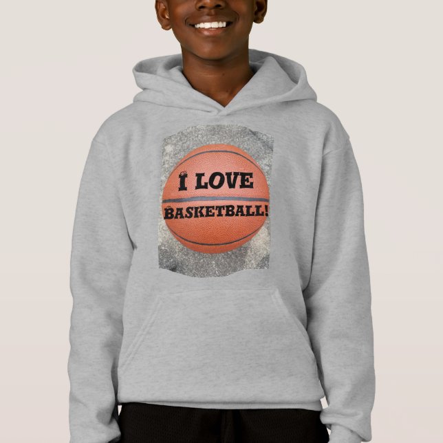 Coola I Kärlek Basketball Roligt Kids Shirt Tee (Framsida)
