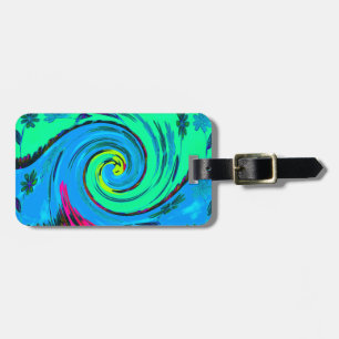 Coola I Kärlek Hawaii: Blommigt Pop Art mönster De Bagagebricka