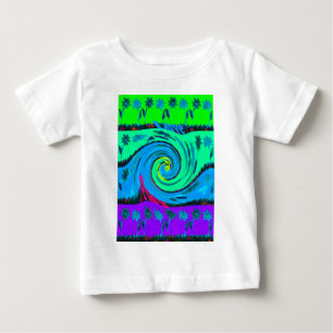 Coola I Kärlek Hawaii: Blommigt Pop Art mönster De Tee Shirt
