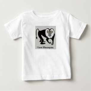Coola I kärlek MACAQUES - RISKFARLIG animalisk gra T Shirt