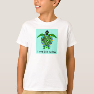 Coola I kärlek Sea TURTLES - grafik på havsdjur T Shirt