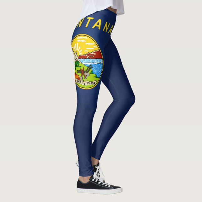 Coola i Montana Flagga Mode Leggings (Höger)