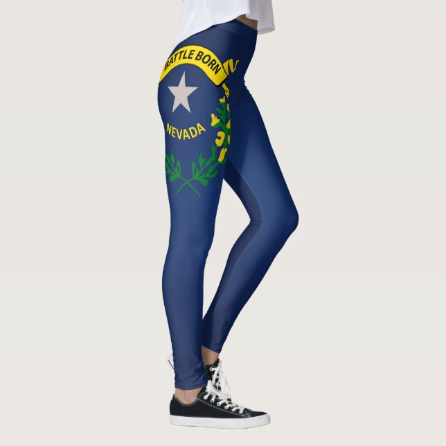 Coola i Nevada Flagga Mode Leggings (Höger)