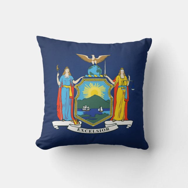 Coola i New York Flagga Kudde (Framsida)