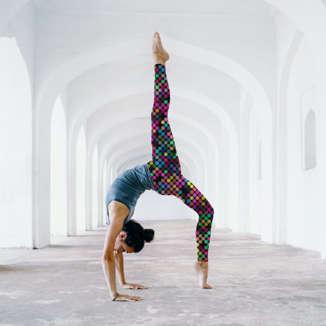 Coola i Polka dots Mönster, färglös och fet Leggings (Skapare uppladdad)