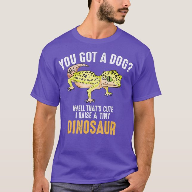 Coola I Raise Tiny Dinosaur Funny Leopard Gecko T Shirt (Framsida)