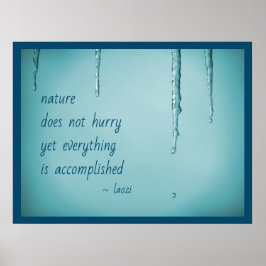Coola Ice Blue WaterDrocks Smälter Icicles Zen Quo Poster