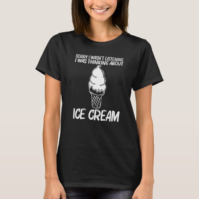 Coola Ice Cream För manar kvinnor Fryst mat Desser T Shirt (Framsida)