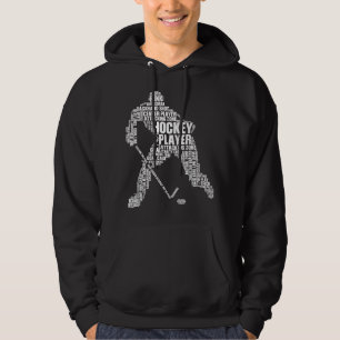 Coola Ice Hockey Art För manar Women Boy Ice Hoc Hoodie