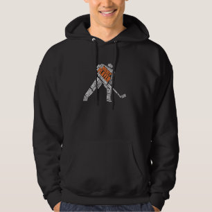 Coola Ice Hockey Art För manar Women Boy Ice Hoc Hoodie
