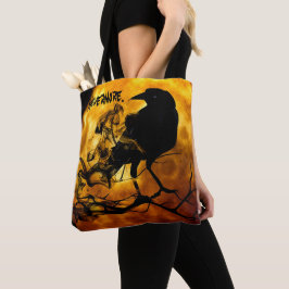 Coola 'Icke-mer' Black Raven Orange Full Moon Tygkasse