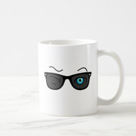 Coola, ikoniska winkS Black Sunglasses Mönster Kaffemugg