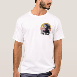 Coola Illustration av Chimpanzee Retro T Shirt