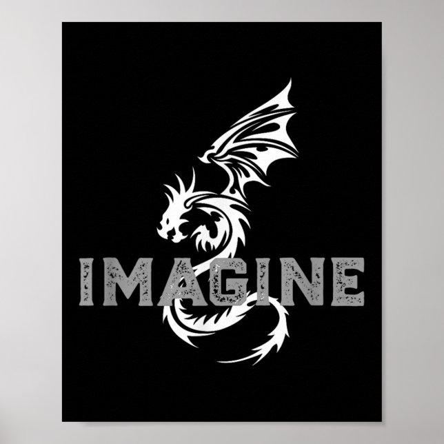 Coola Imagine Tattoo Dragon Poster (Framsidan)