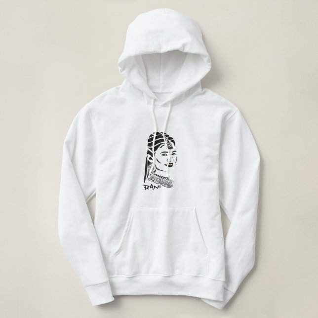 Coola Indian Rani Hooded Sweatshirt T Shirt (Design framsida)