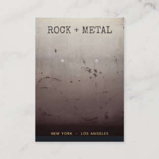Coola Industrial Grunge Struktur Earring Visning Visitkort
