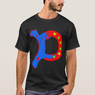 ╚" ★ Coola Initial D-Snyggt Grundläggande Mörk T-s T-shirt