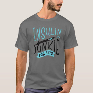 Coola Insulin Junkie Funny Diabetes Awareness Gift T Shirt