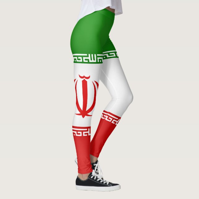 Coola Iran Flagga Mode Leggings (Höger)