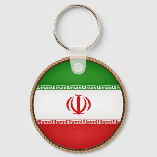 Coola Iran Flagga Seal Nyckelring