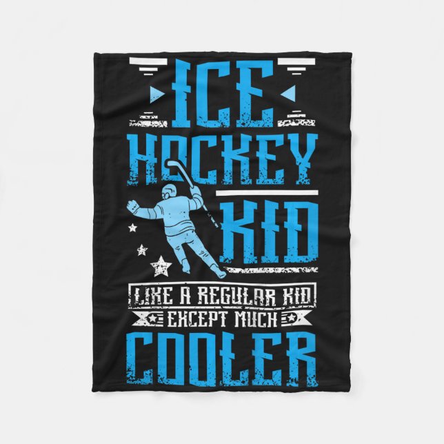 Coola ishockeykillen  fleecefilt (Framsidan)