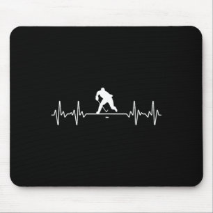 Coola ishockeykonst för män kvinnor ishockeyspelar musmatta