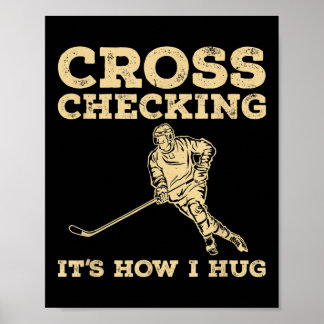 Coola ishockeykonst män kvinnor landhockeyälskare  poster