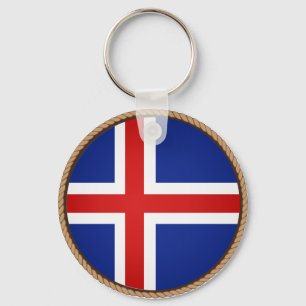 Coola Island Flagga försegling Nyckelring