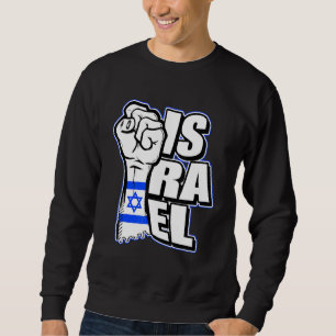 Coola Israel Flagga stolt Israel Flagga Flagga Isr Lång Ärmad Tröja