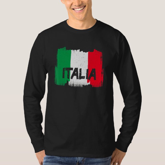Coola Italia Flagga T Shirt (Framsida)