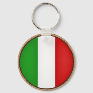 Coola Italien Flagga försegling Nyckelring