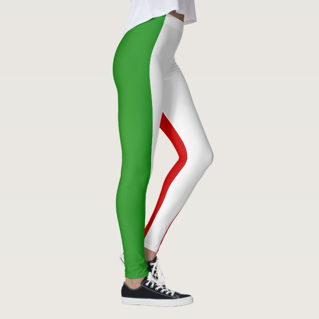 Coola Italien Flagga Mode Leggings (Höger)