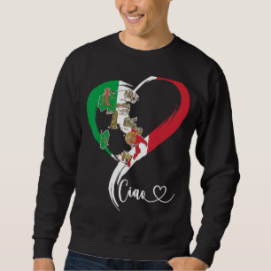 Coola Italien Graphic Italy Flagga Heart Italy Lång Ärmad Tröja