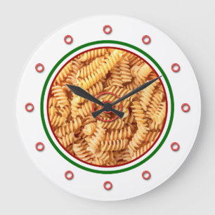 Coola Italienska Theme Pasta Novelty Köksskåp Stor Klocka