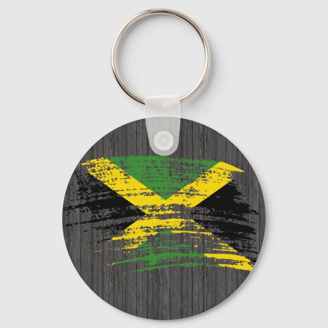 Coola Jamaican flagga design Nyckelring (Framsida)
