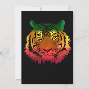 Coola Jamaican Tiger Flagga Inbjudningar