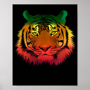 Coola Jamaican Tiger Flagga Poster