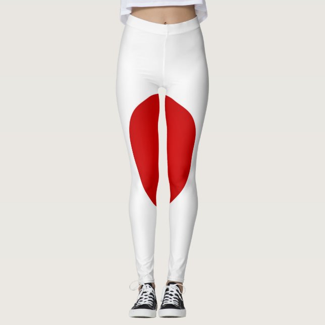 Coola Japan Flagga Mode Leggings (Framsida)